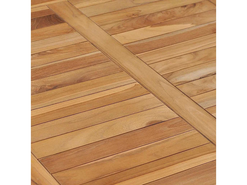 Table à manger de jardin 120x65x80 cm bois de teck solide