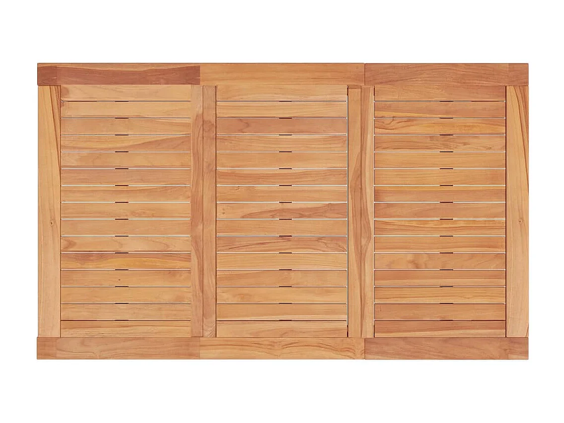 Table à dîner de jardin 150x90x75 cm bois massif de teck
