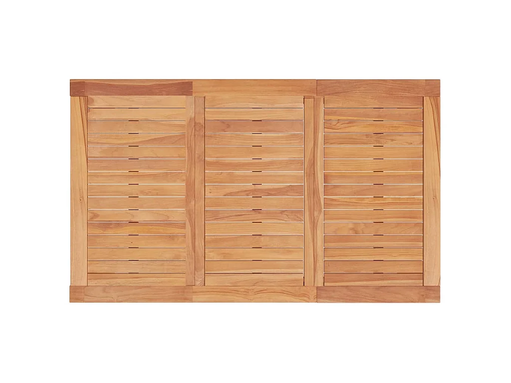 Table à dîner de jardin 150x90x75 cm bois massif de teck