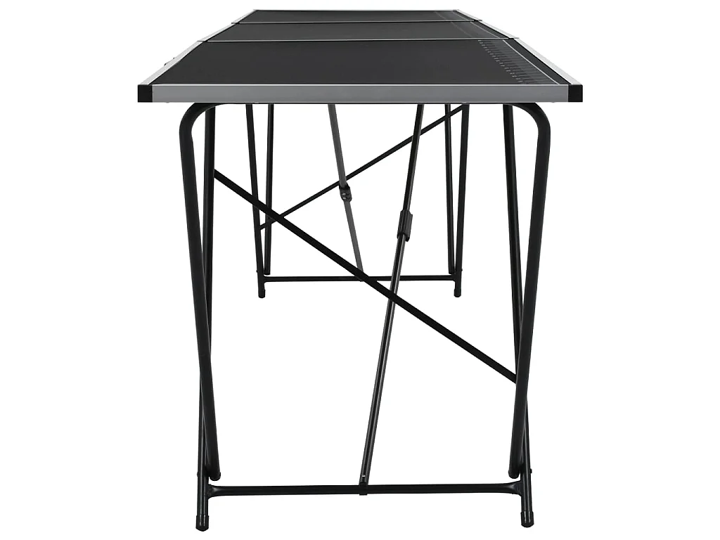 Tavolo Pieghevole per Carta da Parati MDF Alluminio 300x60x78cm
