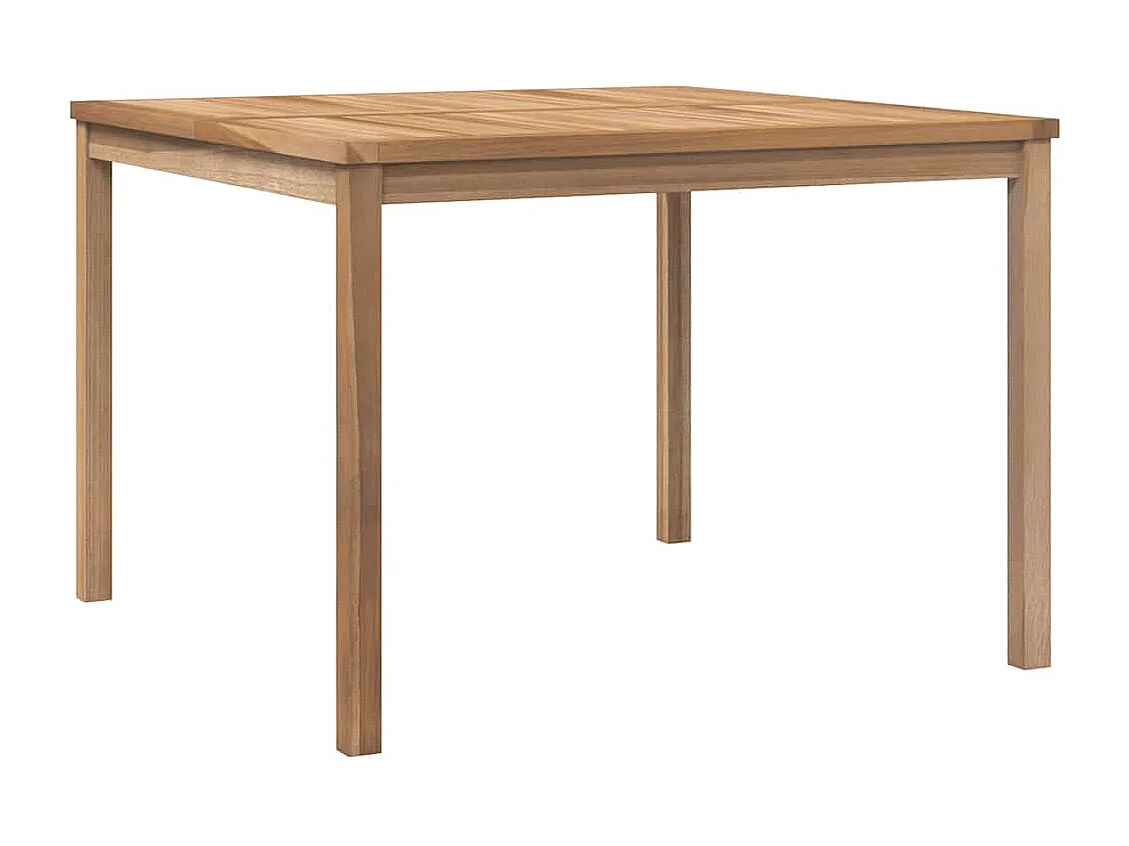Table à dîner de jardin 110x110x77 cm Bois de teck solide