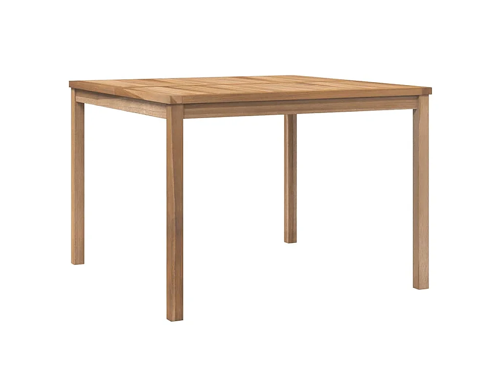 Table à dîner de jardin 110x110x77 cm Bois de teck solide