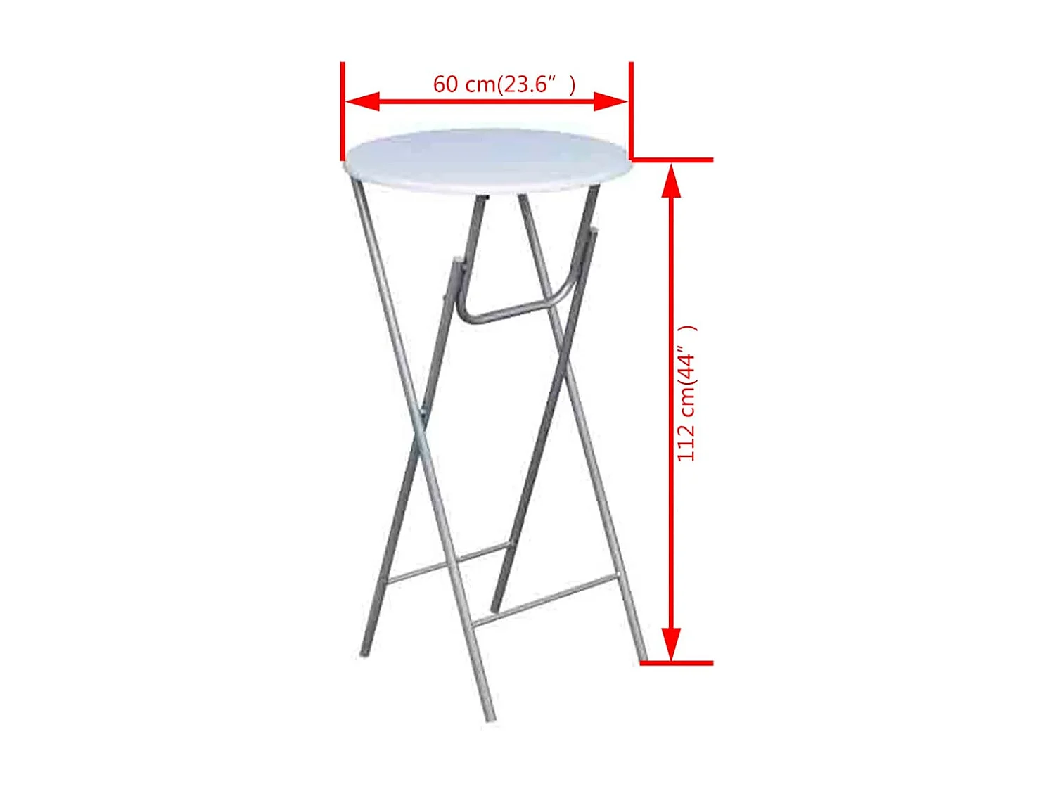 Table de bar 4 pcs avec dessus de table en MDF Blanc