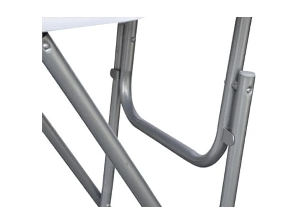 Table de bar 4 pcs avec dessus de table en MDF Blanc