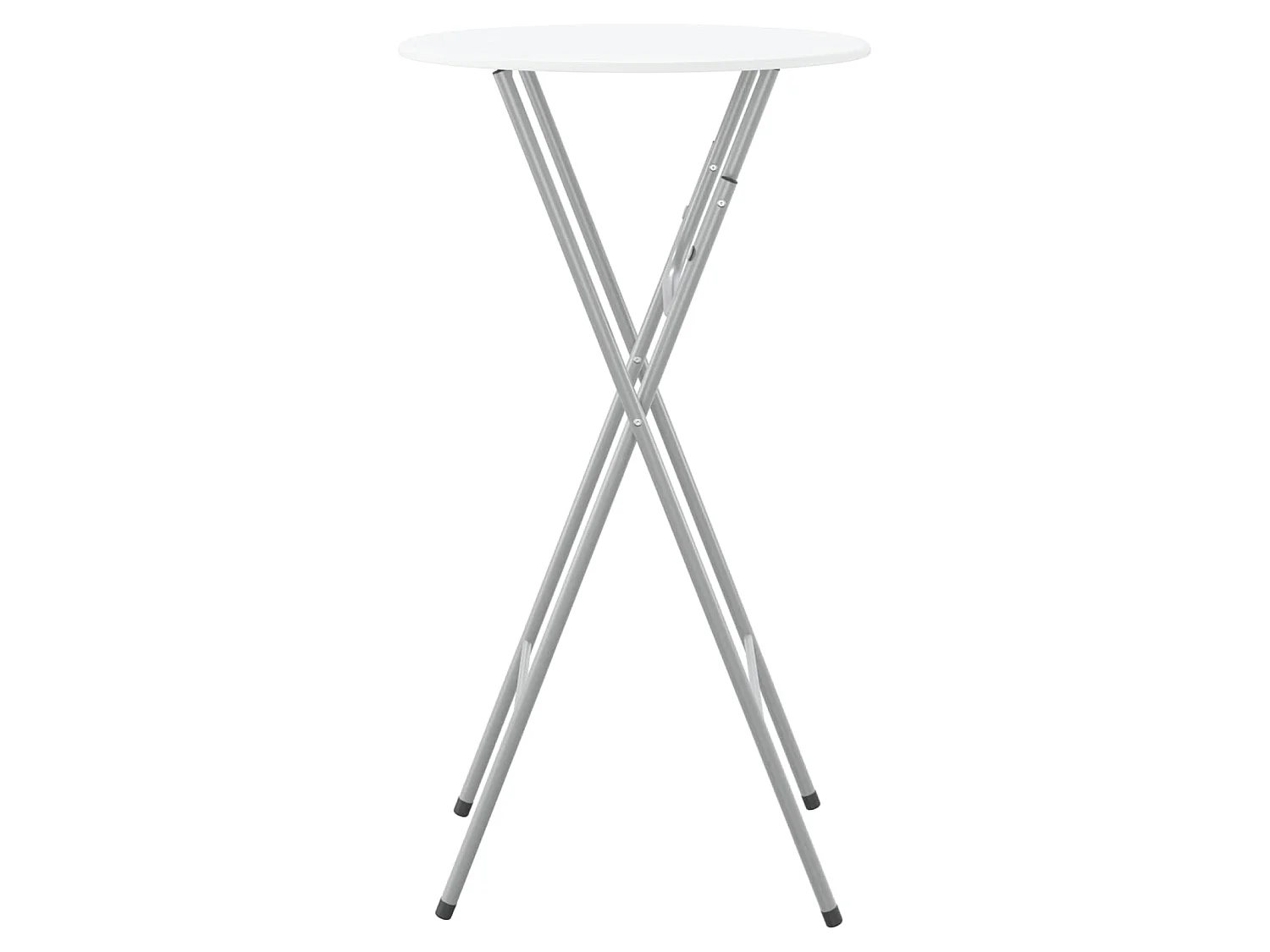 Table de bar 4 pcs avec dessus de table en MDF Blanc