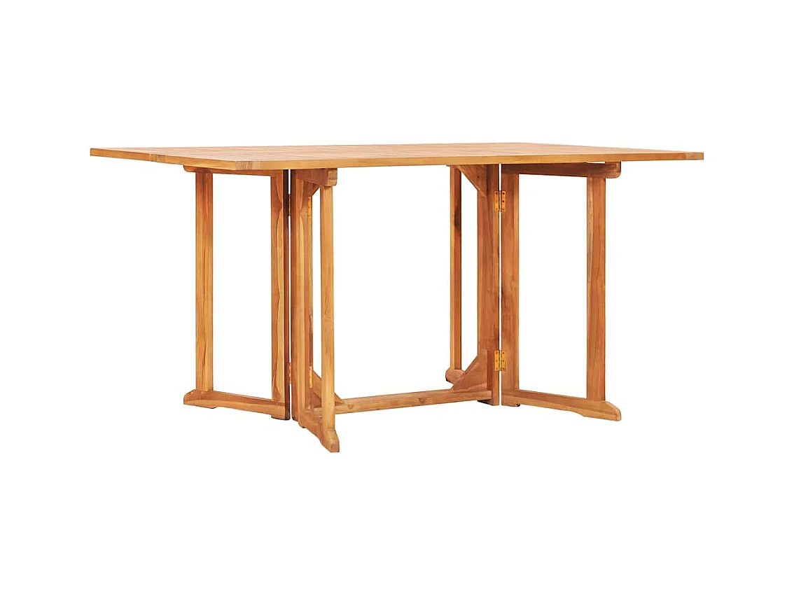 Schmetterling Gartentisch Klappbar 150x90x75cm Teak Massivholz