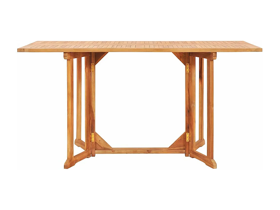 Mesa de jardim 150x90x75 cm madeira teca maciça