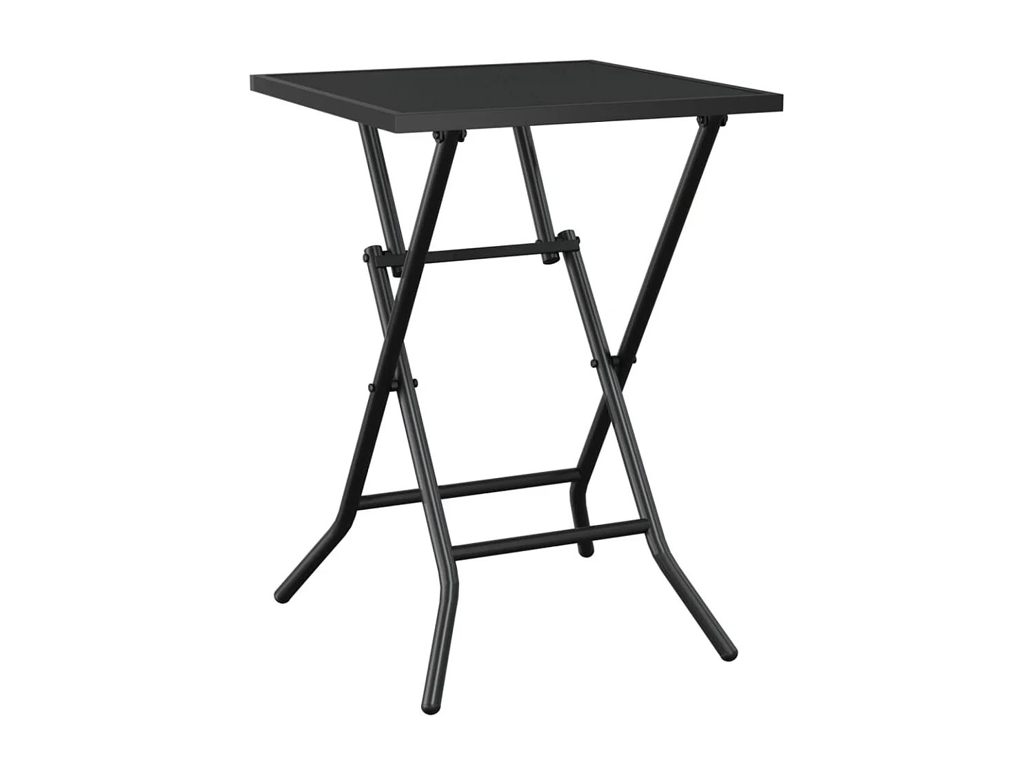 Tuintafel inklapbaar 50x50x72 cm staalgaas antracietkleurig