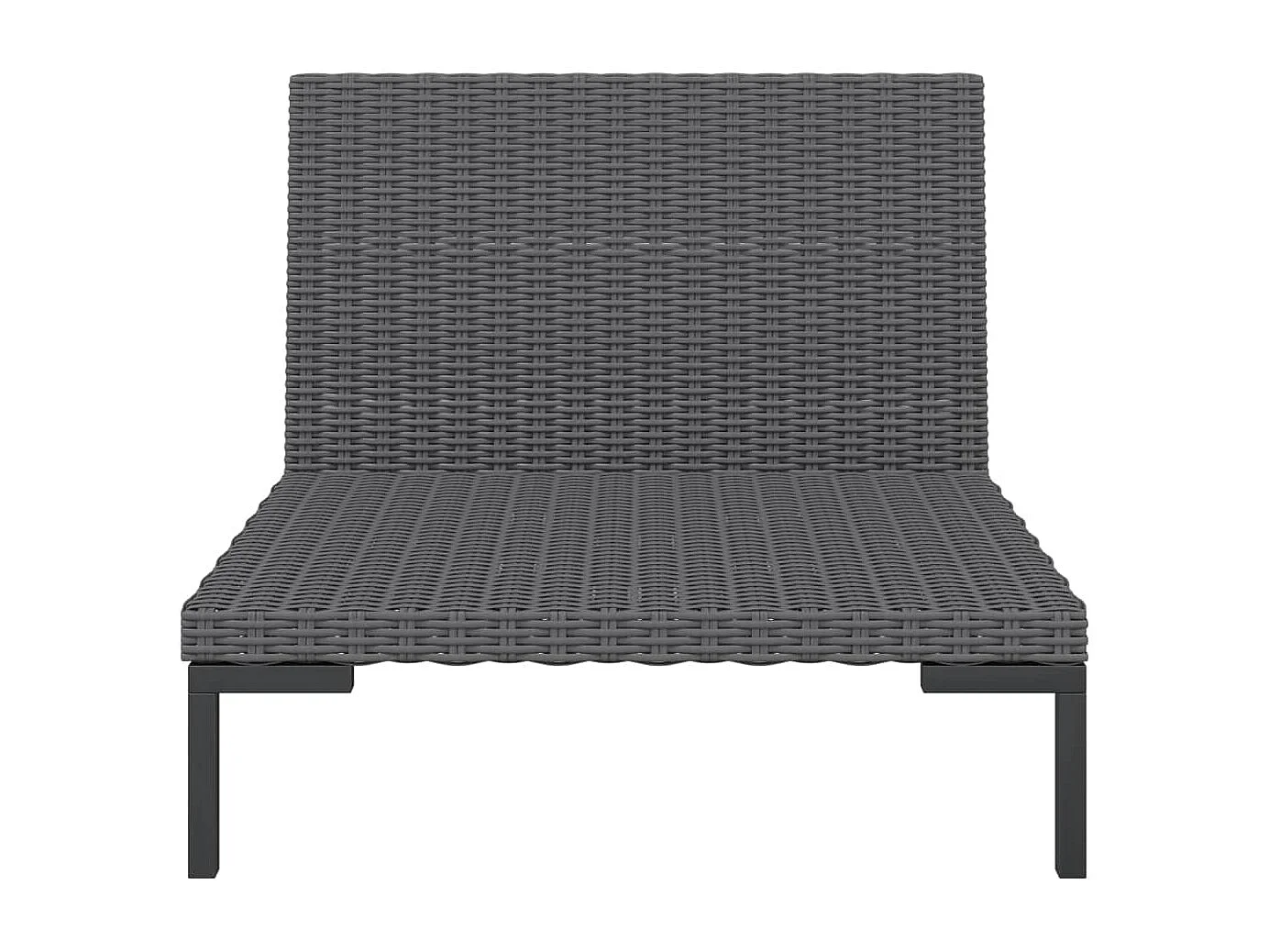 Divani da Giardino 2pz con Cuscini in Polyrattan Mezzo Tondo