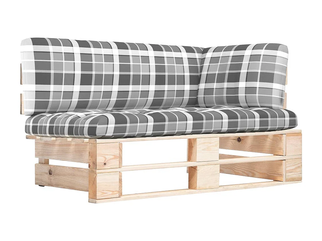 Outdoor-Ecksofa Paletten Kiefernholz Imprägniert