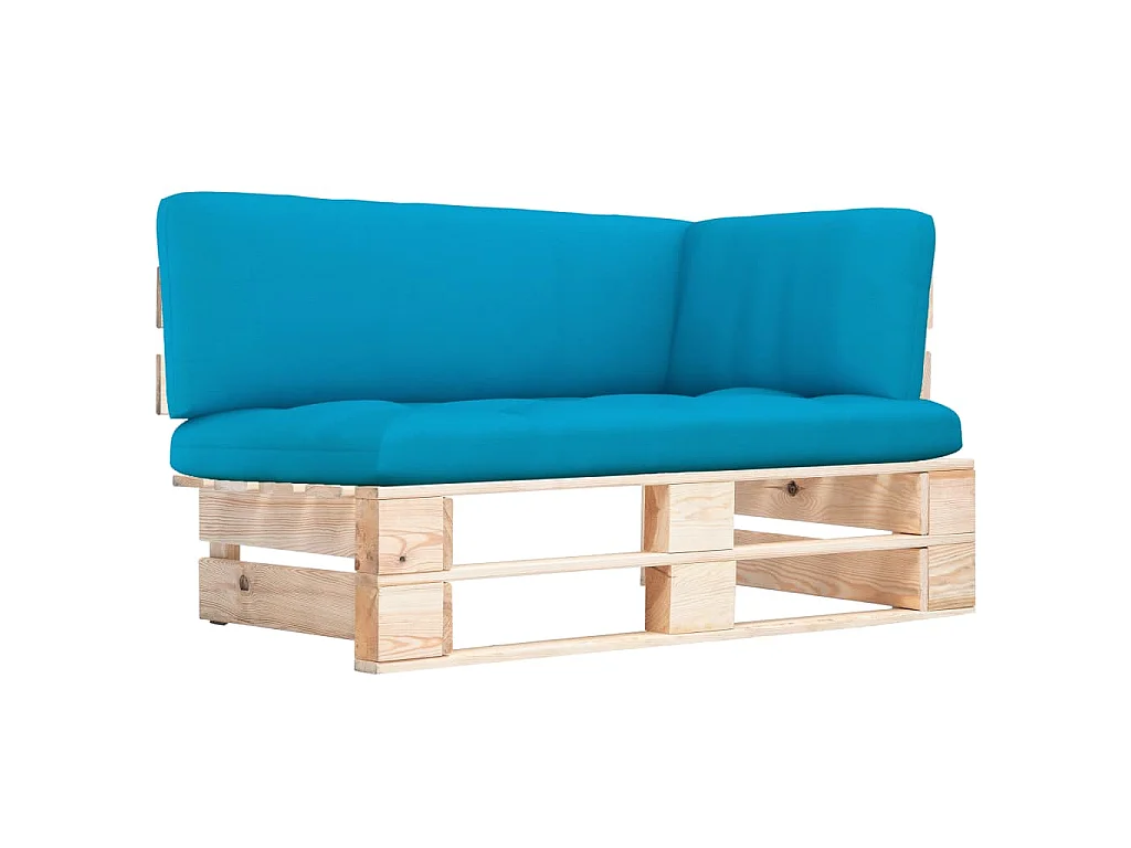 Outdoor-Ecksofa Paletten Kiefernholz Imprägniert