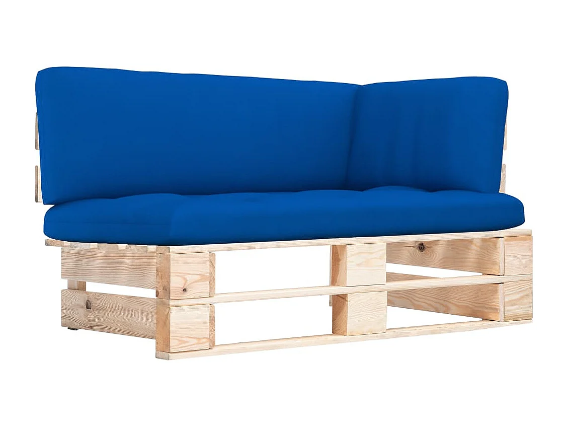 Sofá de canto em paletes p/ jardim pinho impregnado