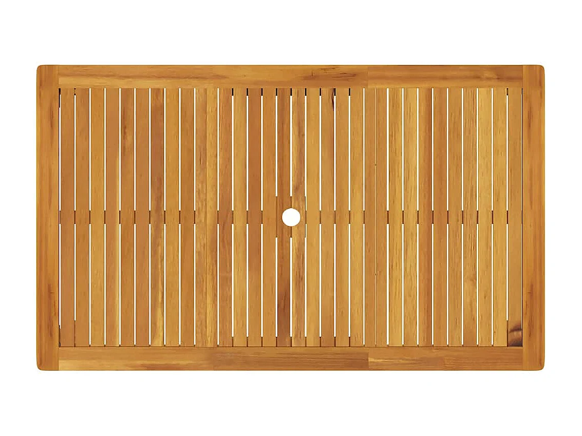 Gartentisch 150x90x74 cm Massivholz Akazie