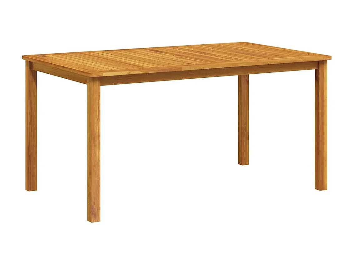 Gartentisch 150x90x74 cm Massivholz Akazie
