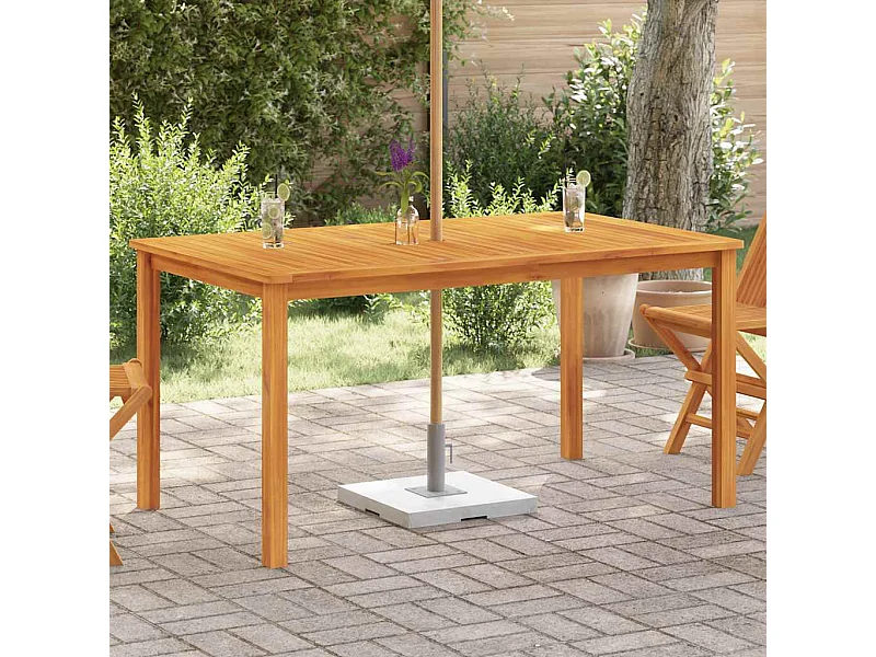 Tavolo da Giardino 150x90x74 cm in Massello di Acacia