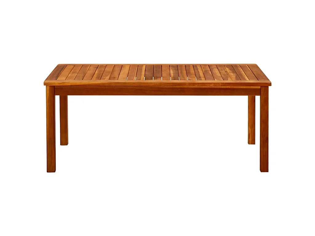 Tavolino da Giardino 110x60x45 cm in Legno Massello di Acacia