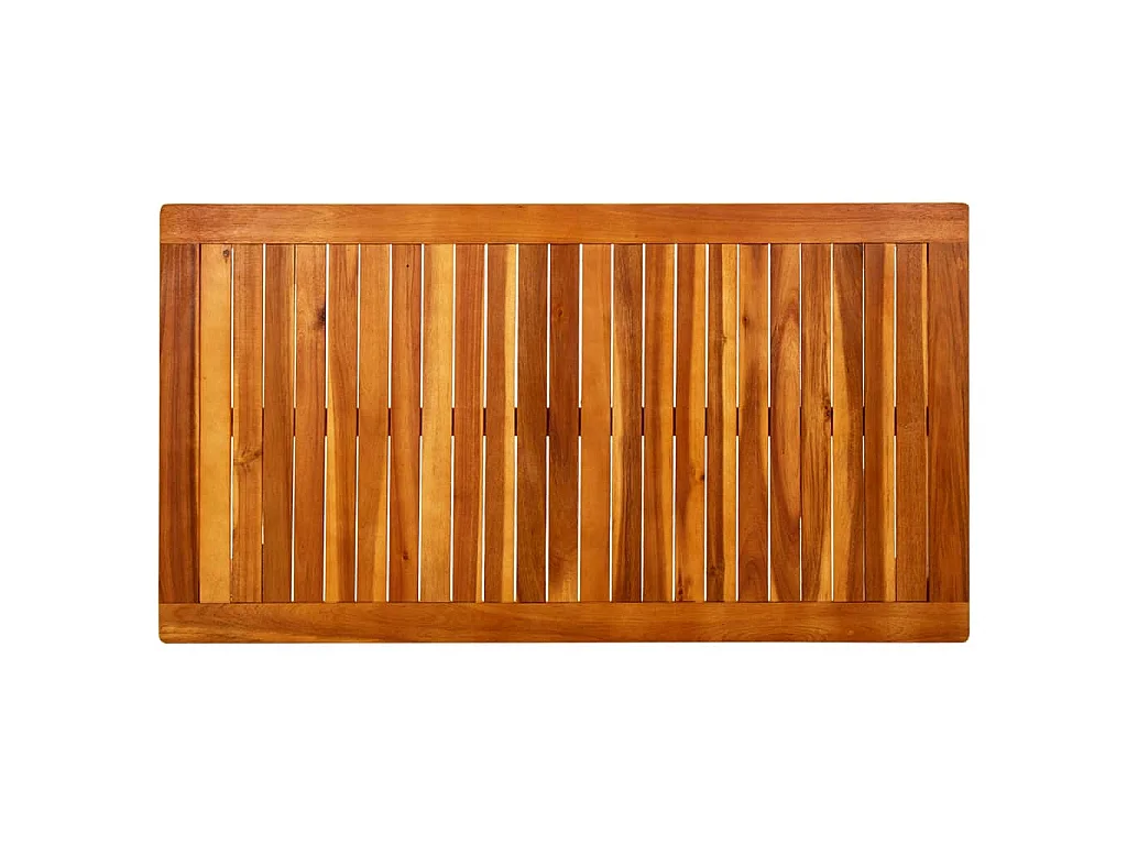 Tavolino da Giardino 110x60x45 cm in Legno Massello di Acacia