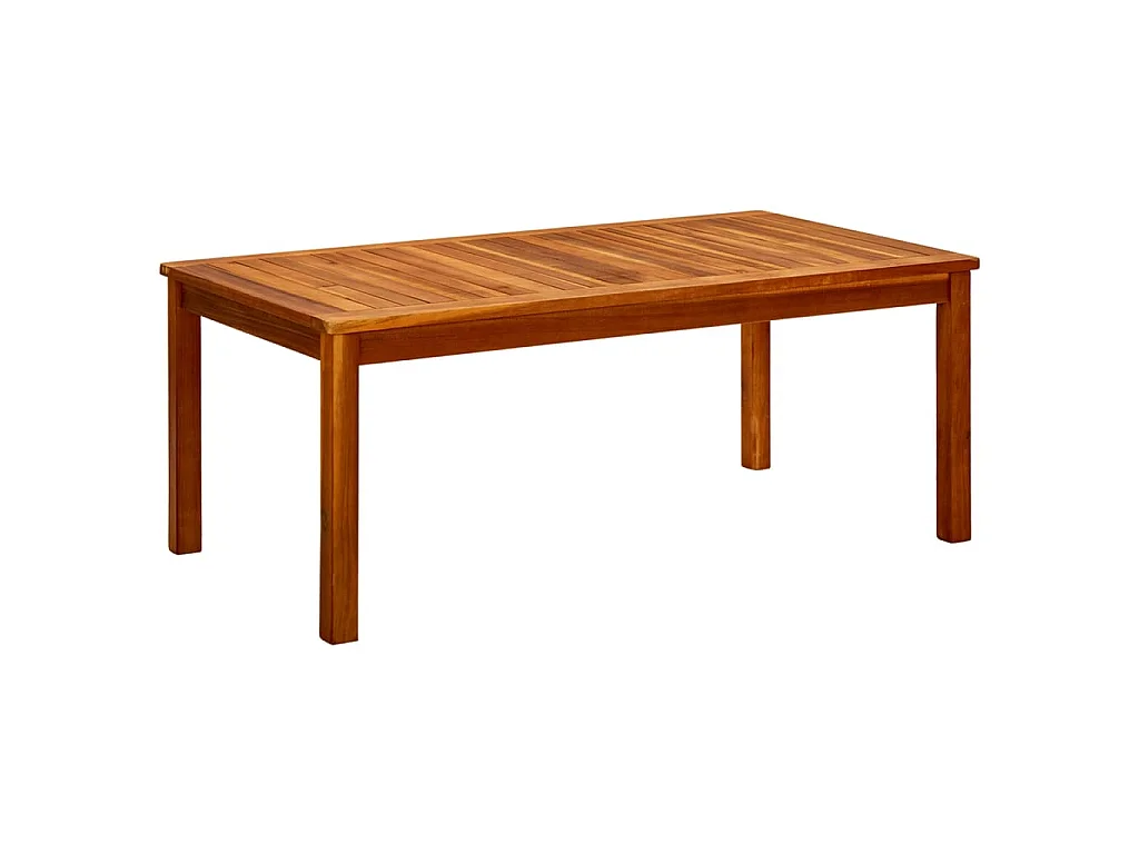 Tavolino da Giardino 110x60x45 cm in Legno Massello di Acacia