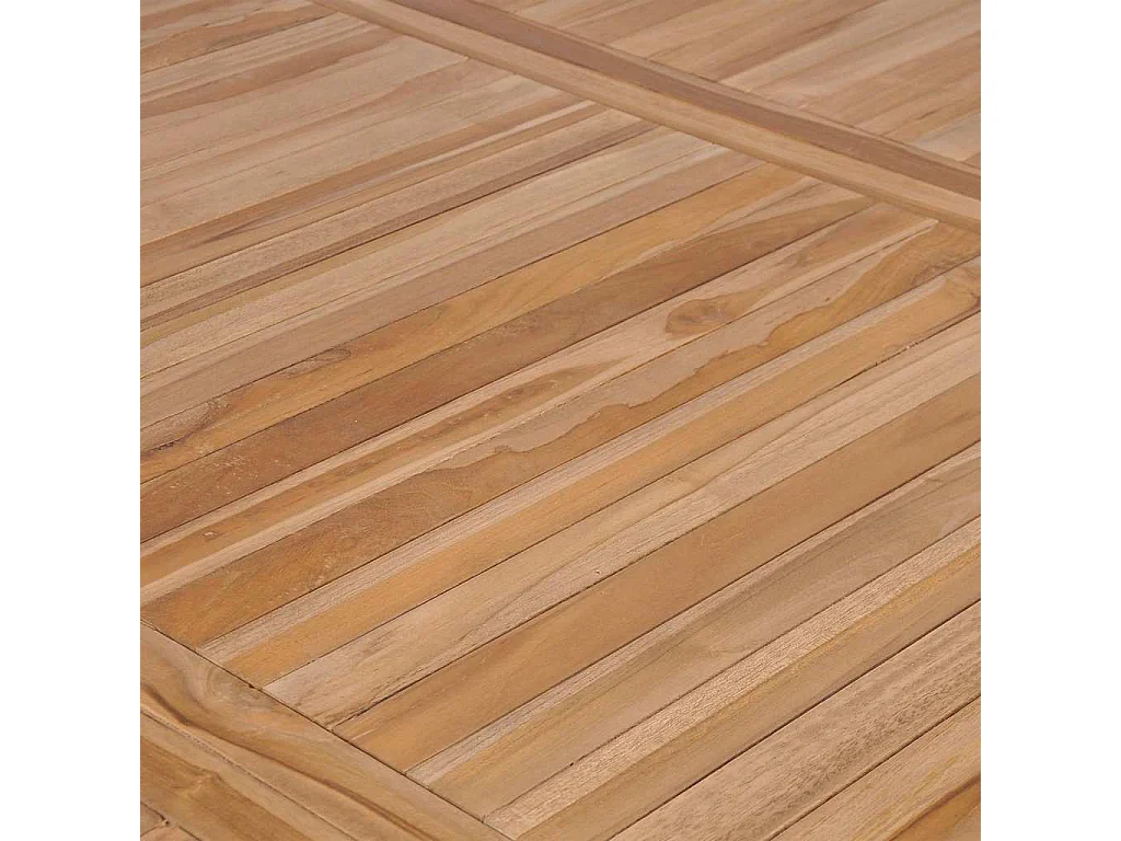 Mesa de jardim 200x100x77 cm madeira teca maciça