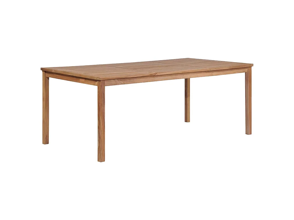 Gartentisch 200x100x77 cm Massivholz Teak