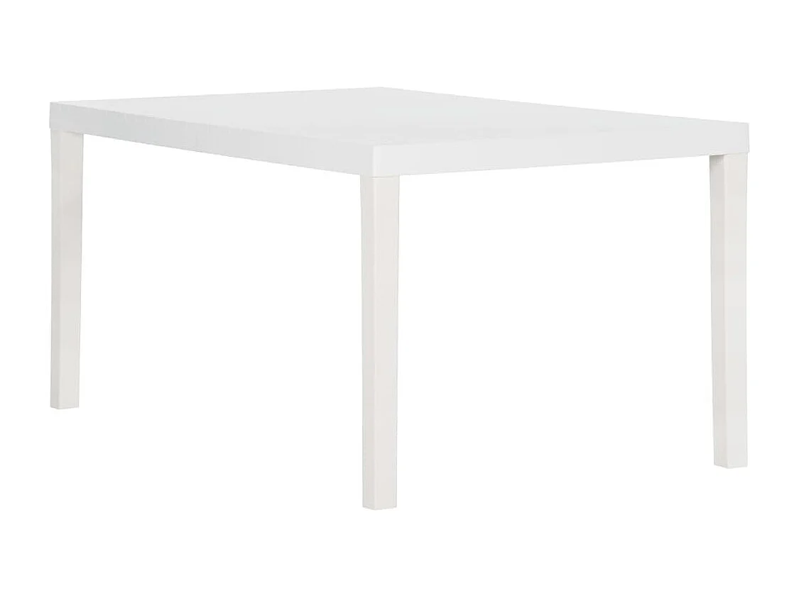 Gartentisch 150x90x72 cm PP Weiß