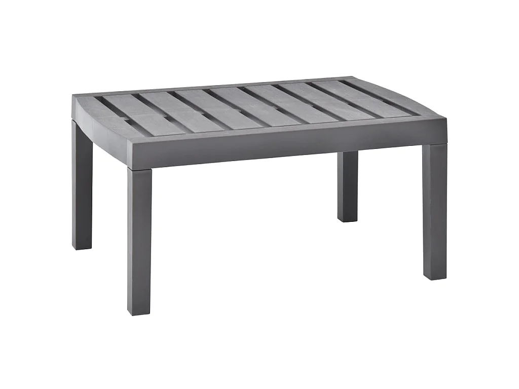Mesa de jardim 78x55x38 cm plástico moca