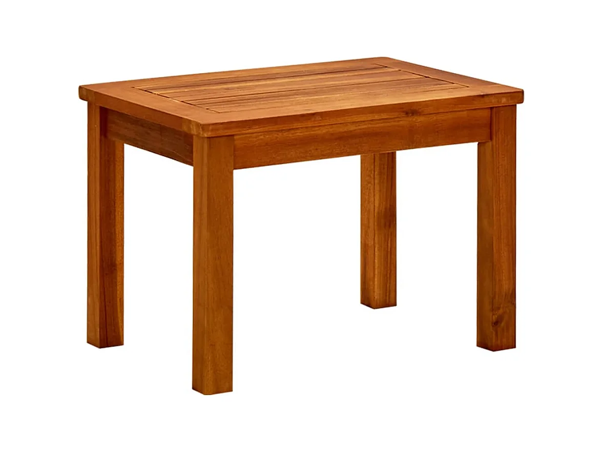 Table basse de jardin 50x35x36 cm Bois solide d'acacia