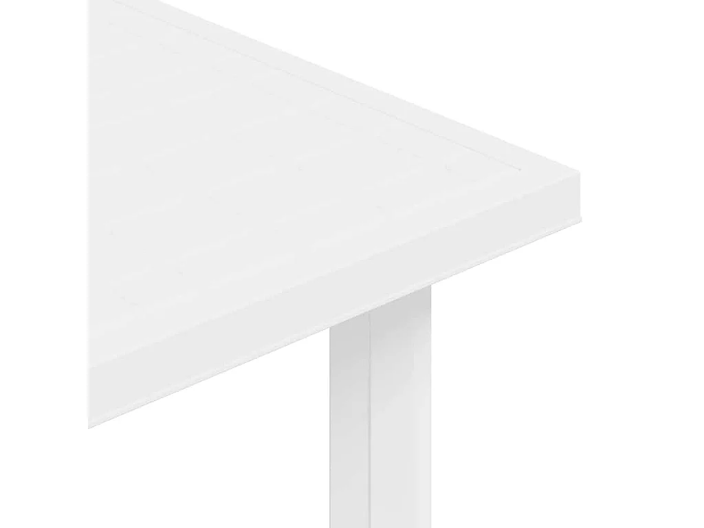 Gartentisch Weiß 80x75x72 cm Kunststoff