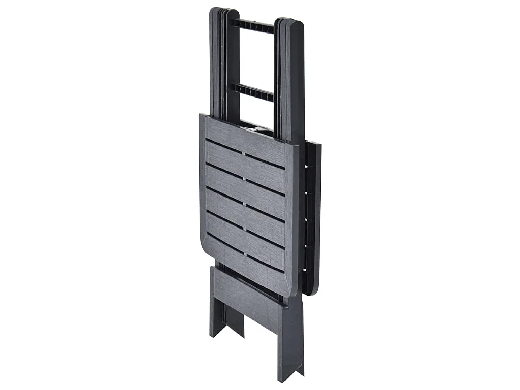 Gartentisch Klappbar Anthrazit 79x72x70 cm Kunststoff
