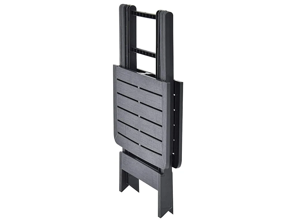 Gartentisch Klappbar Anthrazit 79x72x70 cm Kunststoff