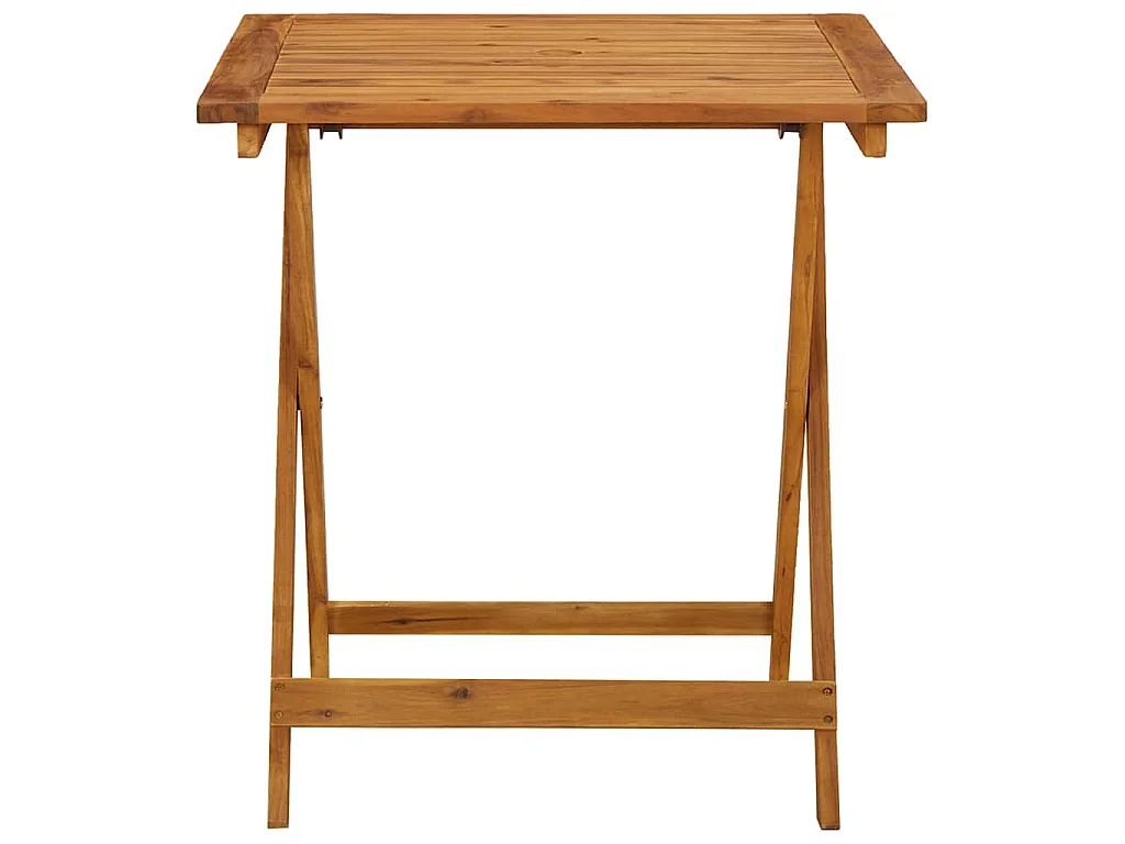 Tavolo da Giardino Pieghevole 70x70x75 cm in Massello d'Acacia
