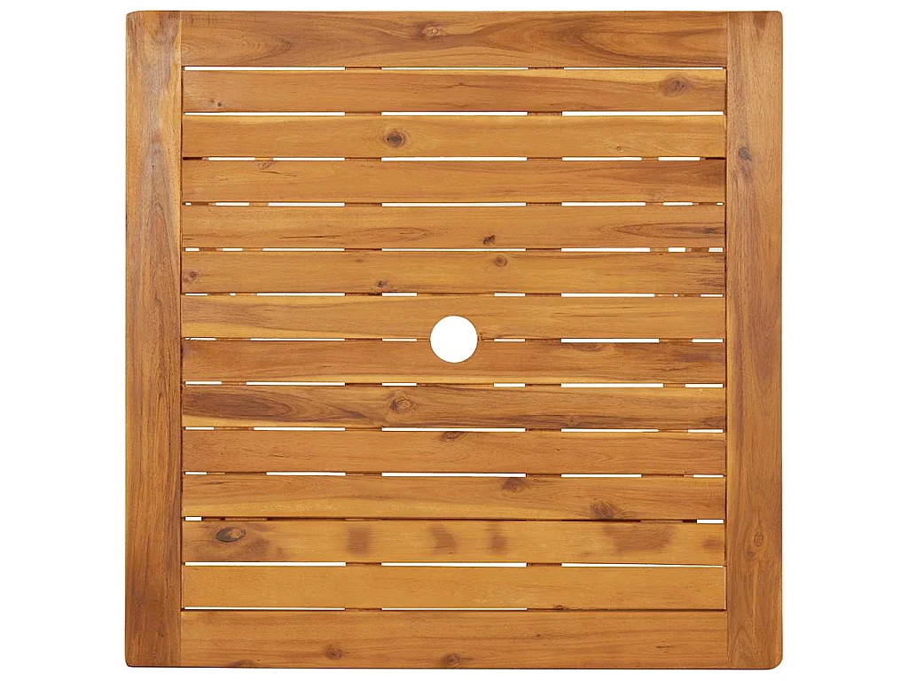 Tavolo da Giardino Pieghevole 70x70x75 cm in Massello d'Acacia