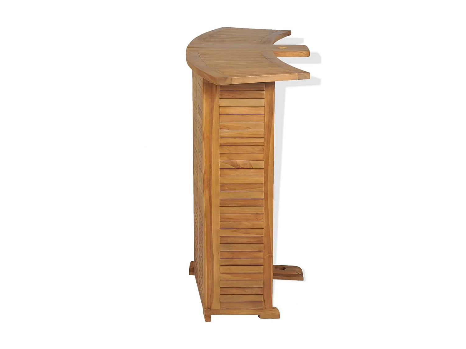 Bartafel inklapbaar 155x53x105 cm massief teakhout