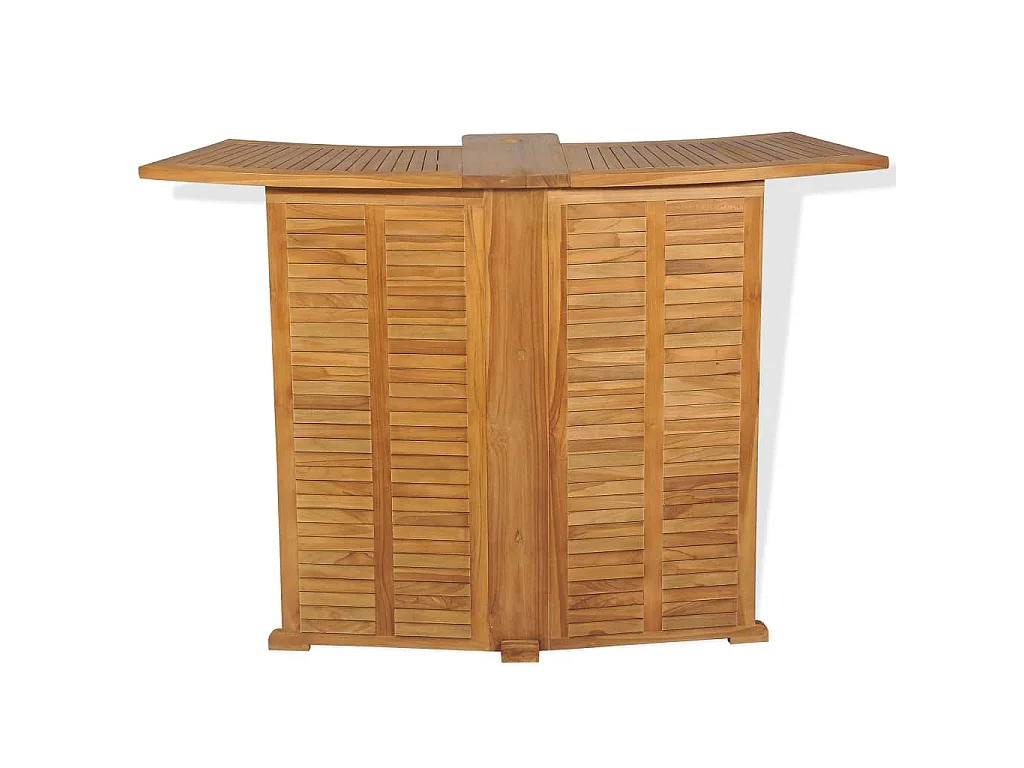 Klappbarer Bartisch 155x53x105 cm Teak Massiv