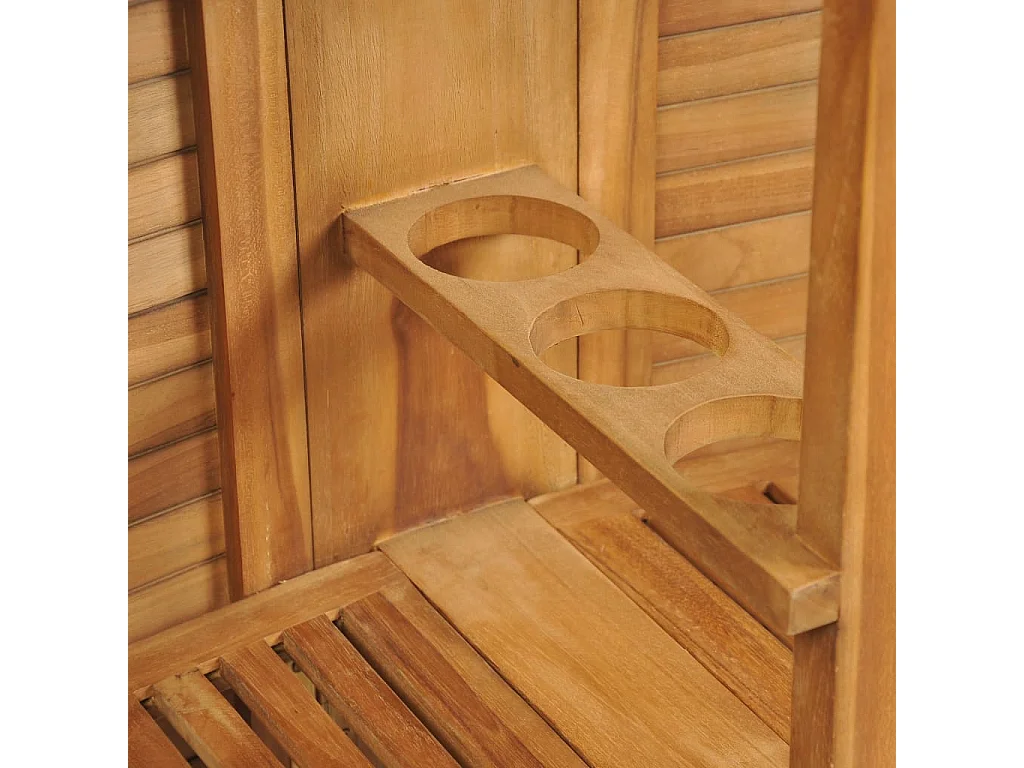 Klappbarer Bartisch 155x53x105 cm Teak Massiv