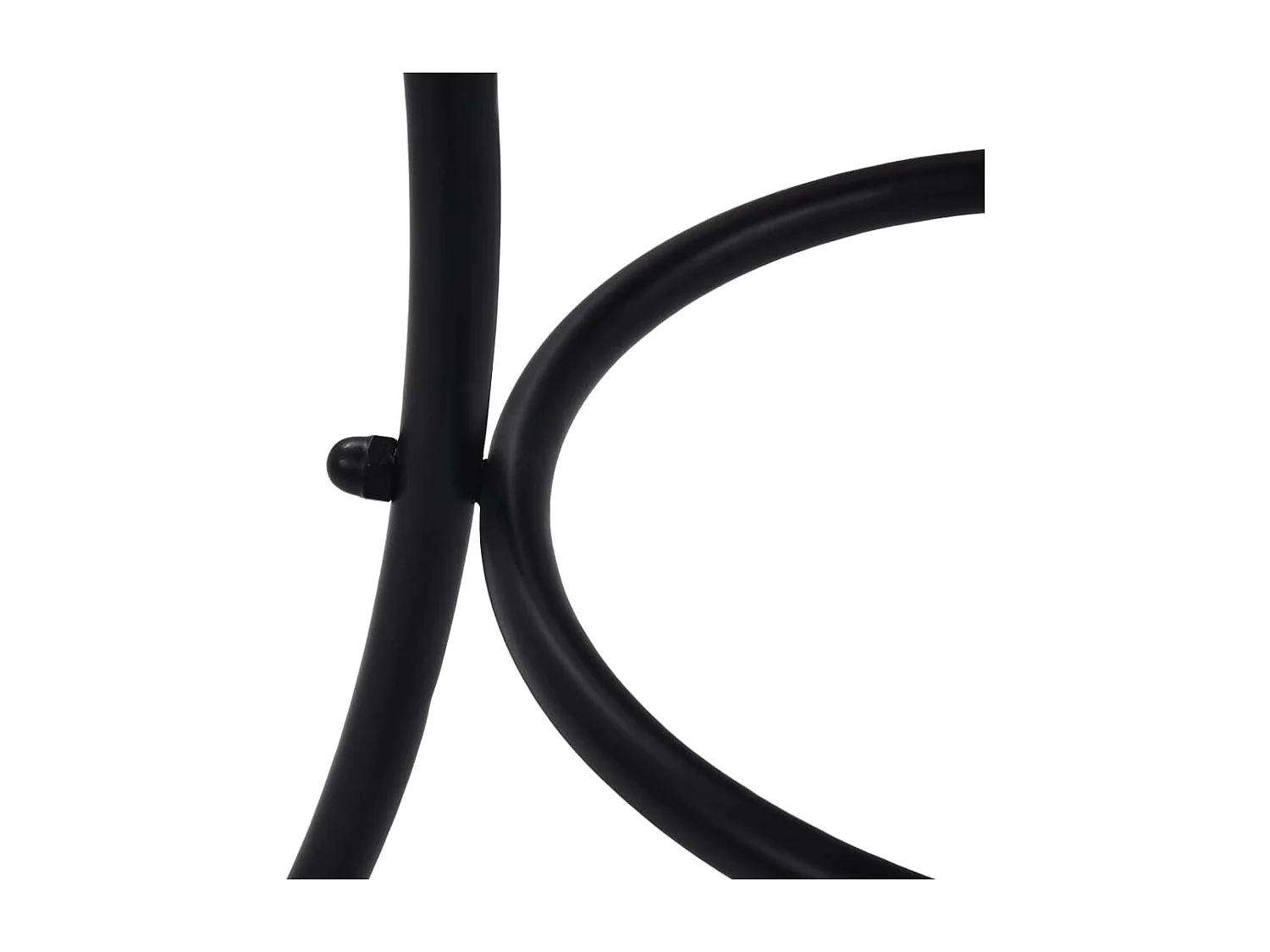 Bistrotafel mozaïek 60 cm keramiek terracottakleurig en wit