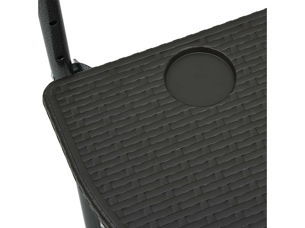 Balkon-Hängetisch Braun 60x64x83,5 cm Kunststoff Rattan-Optik