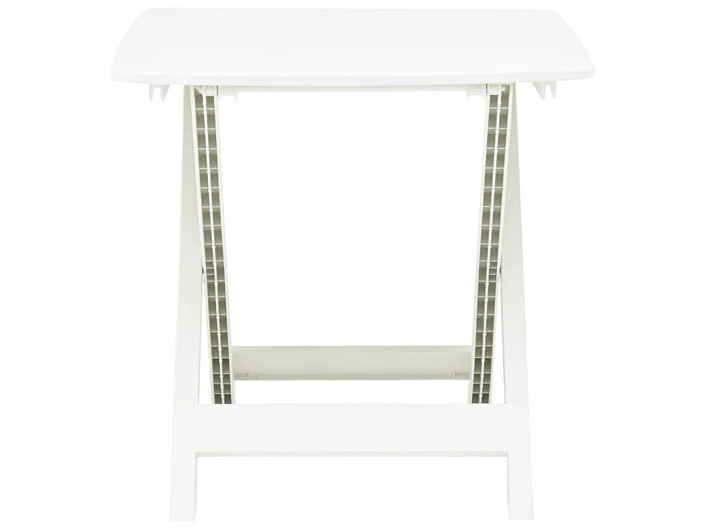 Tuintafel inklapbaar 79x72x70 cm kunststof wit