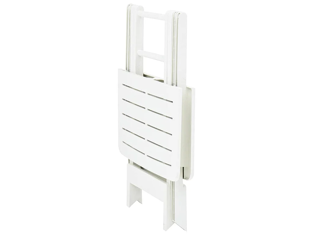 Table pliable de jardin Blanc 79x72x70 cm Plastique