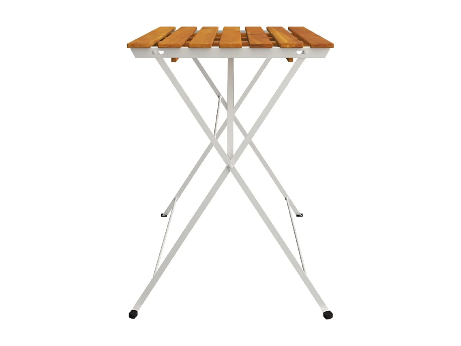 Bistrotafel inklapbaar 100x54x71 cm massief acaciahout en staal