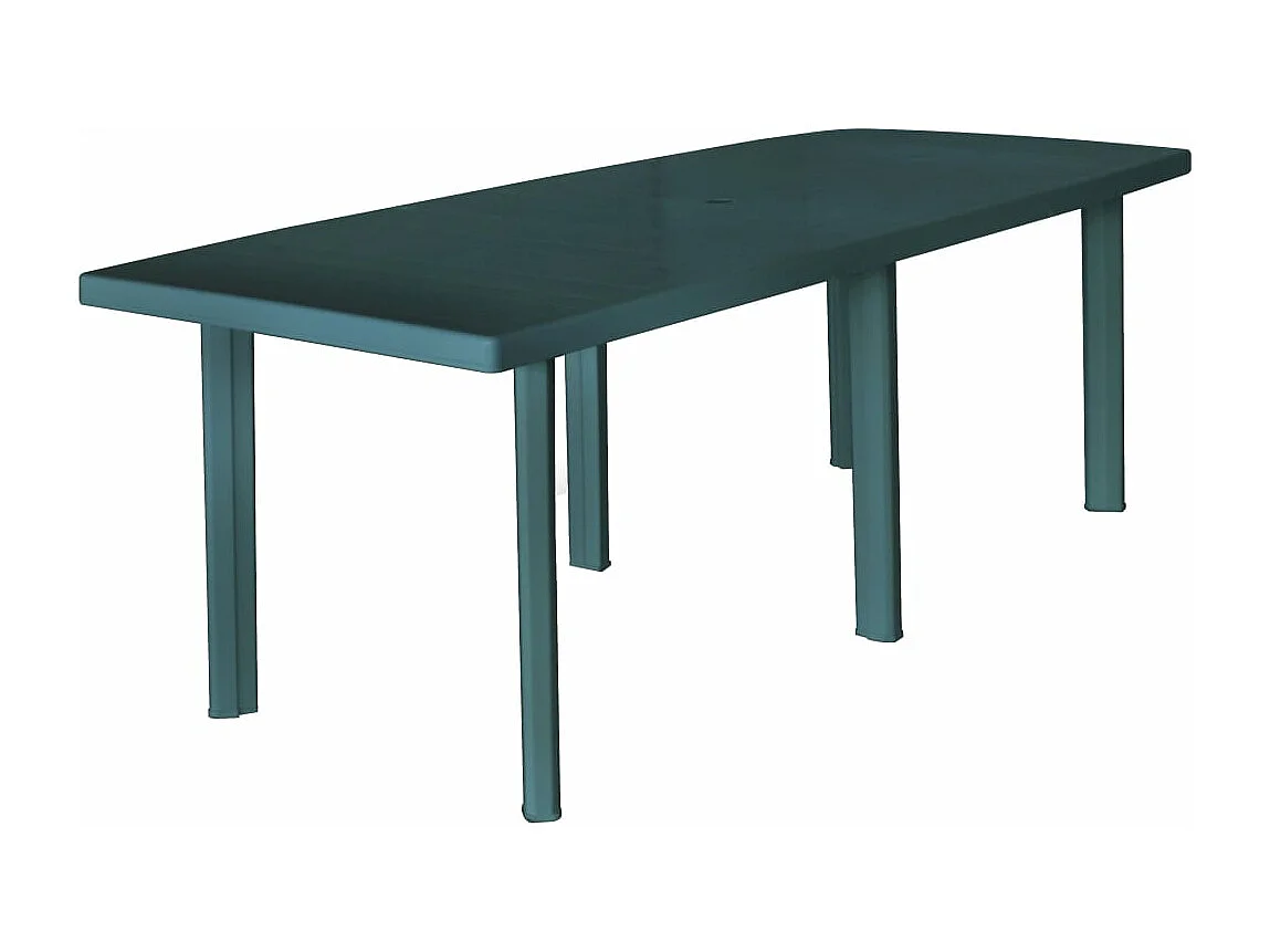 Table de jardin Vert 210 x 96 x 72 cm Plastique