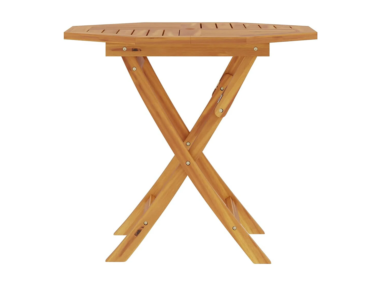 Mesa de jardim dobrável 85x85x76 cm madeira teca maciça