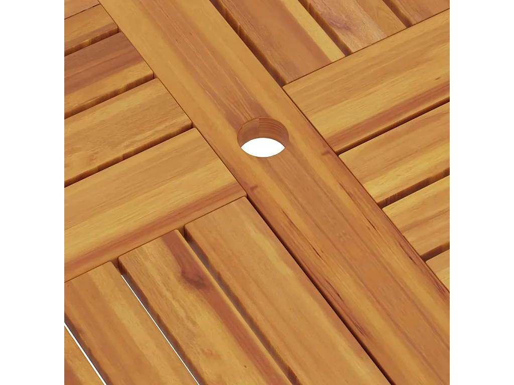 Mesa de jardim dobrável 85x85x76 cm madeira teca maciça