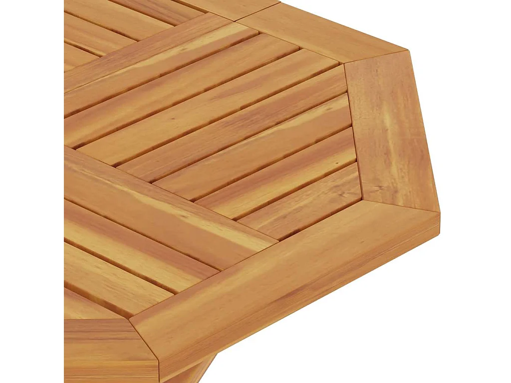 Mesa de jardim dobrável 85x85x76 cm madeira teca maciça