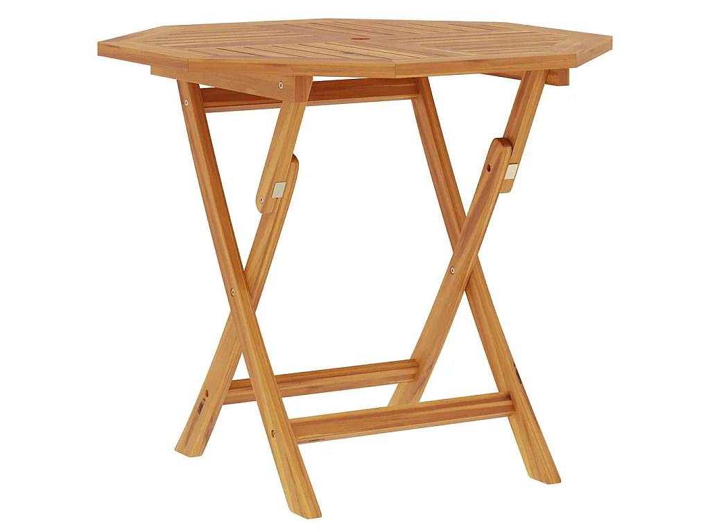 Stół ogrodowy składany 85x85x76 cm, lite drewno tekowe