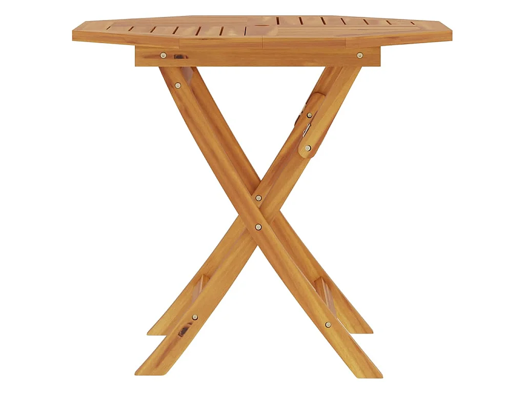 Stół ogrodowy składany 85x85x76 cm, lite drewno tekowe