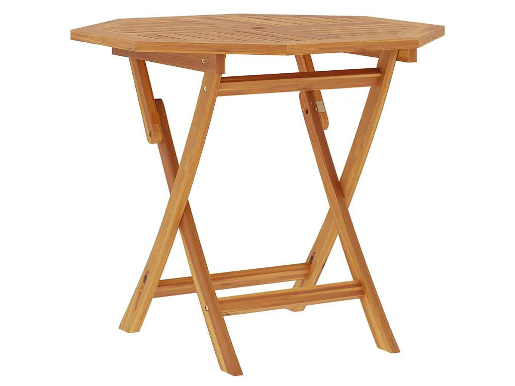 Stół ogrodowy składany 85x85x76 cm, lite drewno tekowe