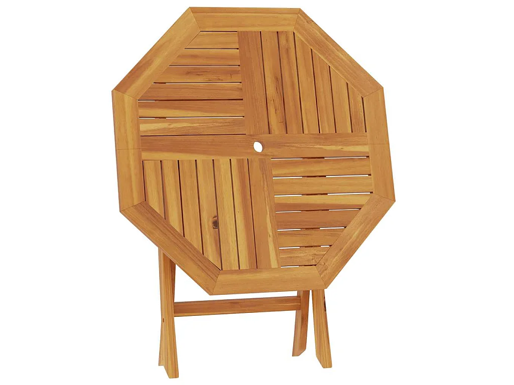 Stół ogrodowy składany 85x85x76 cm, lite drewno tekowe