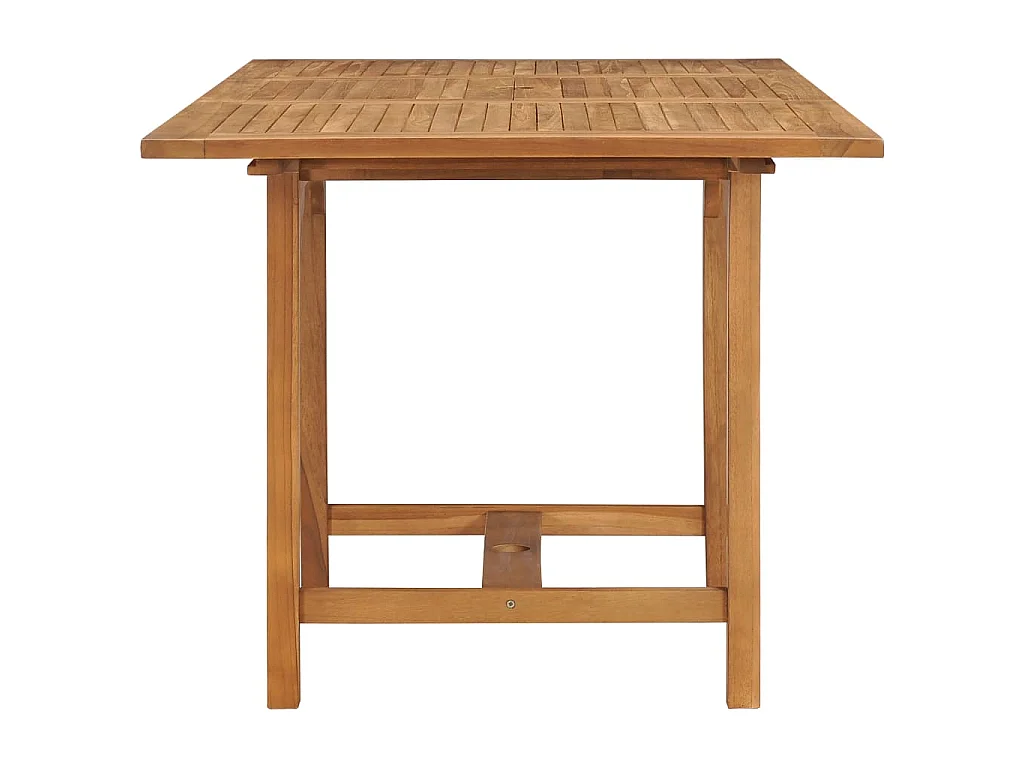 Tuintafel verlengbaar (110-160)x80x75 cm massief teakhout