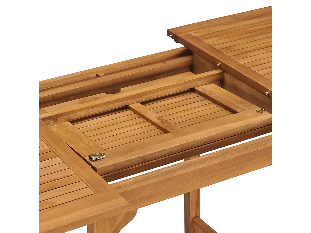 Tuintafel verlengbaar (110-160)x80x75 cm massief teakhout